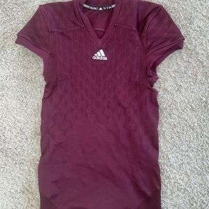 adidas M99591 Men's Maroon Techfit Primeknit Climacool Football Jersey new